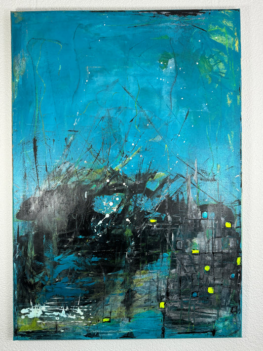 Pfahlbauer - Gemälde Nr. 247