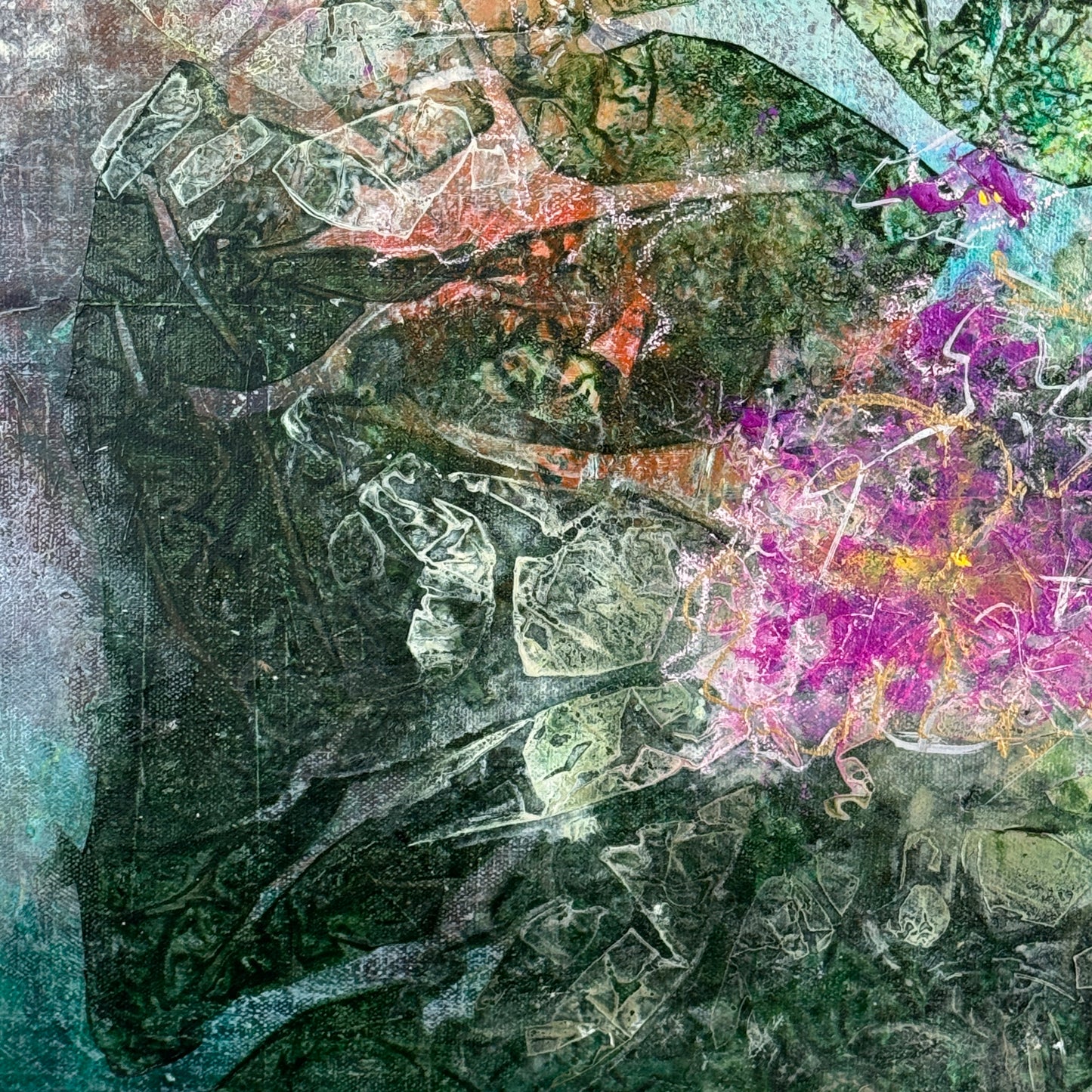 Seerosen Abstrakt - Gemälde Nr. 432