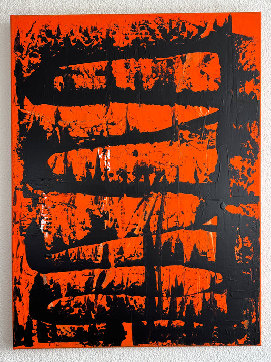 Abstrakter Alpaufzug - Gemälde Nr. 491