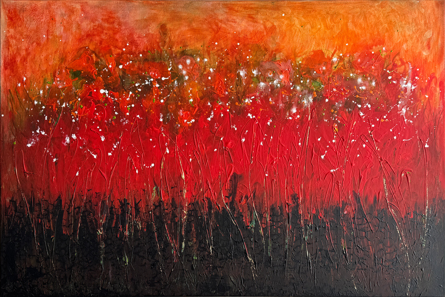 Feuerwerk bei Nacht - Gemälde Nr. 496