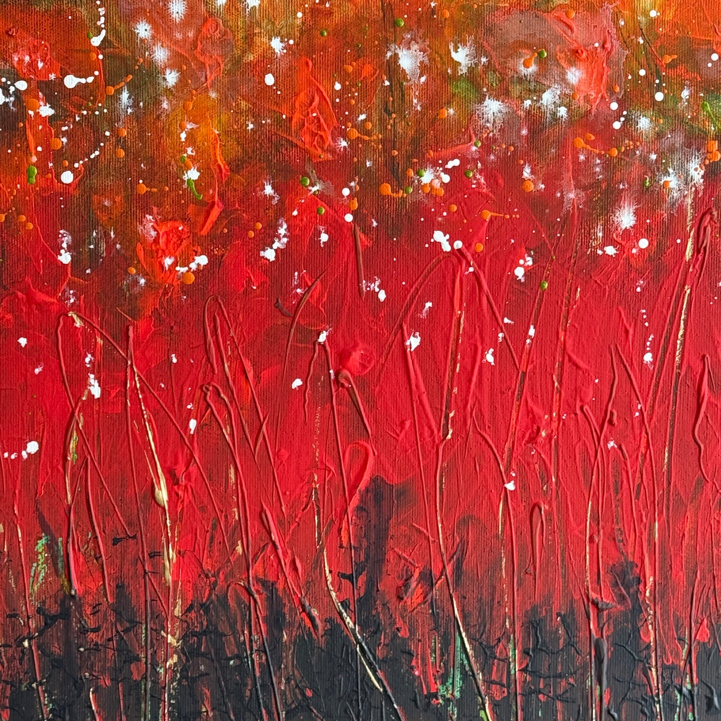 Feuerwerk bei Nacht - Gemälde Nr. 496