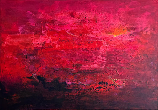 Asche im Abendrot - Gemälde Nr. 501