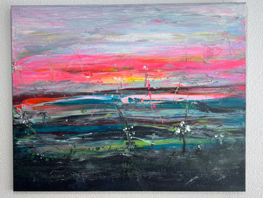 Flammender Horizont - Gemälde Nr. 525