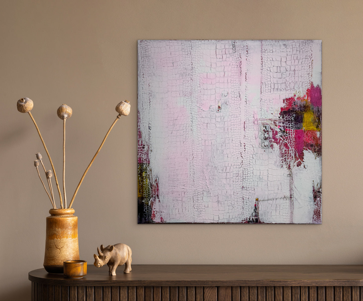 Narben der Zeit, Blüten des Lichts - Gemälde Nr. 560