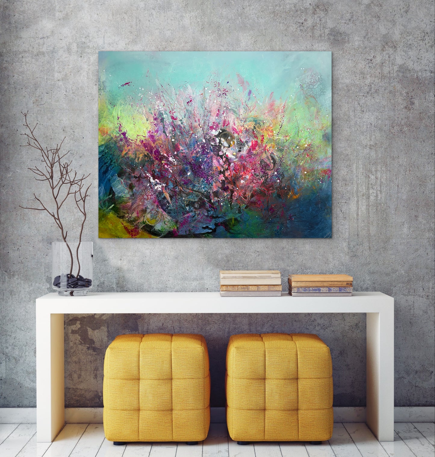 Fluide Welten - sichtbar und unsichtbar - Gemälde Nr. 571