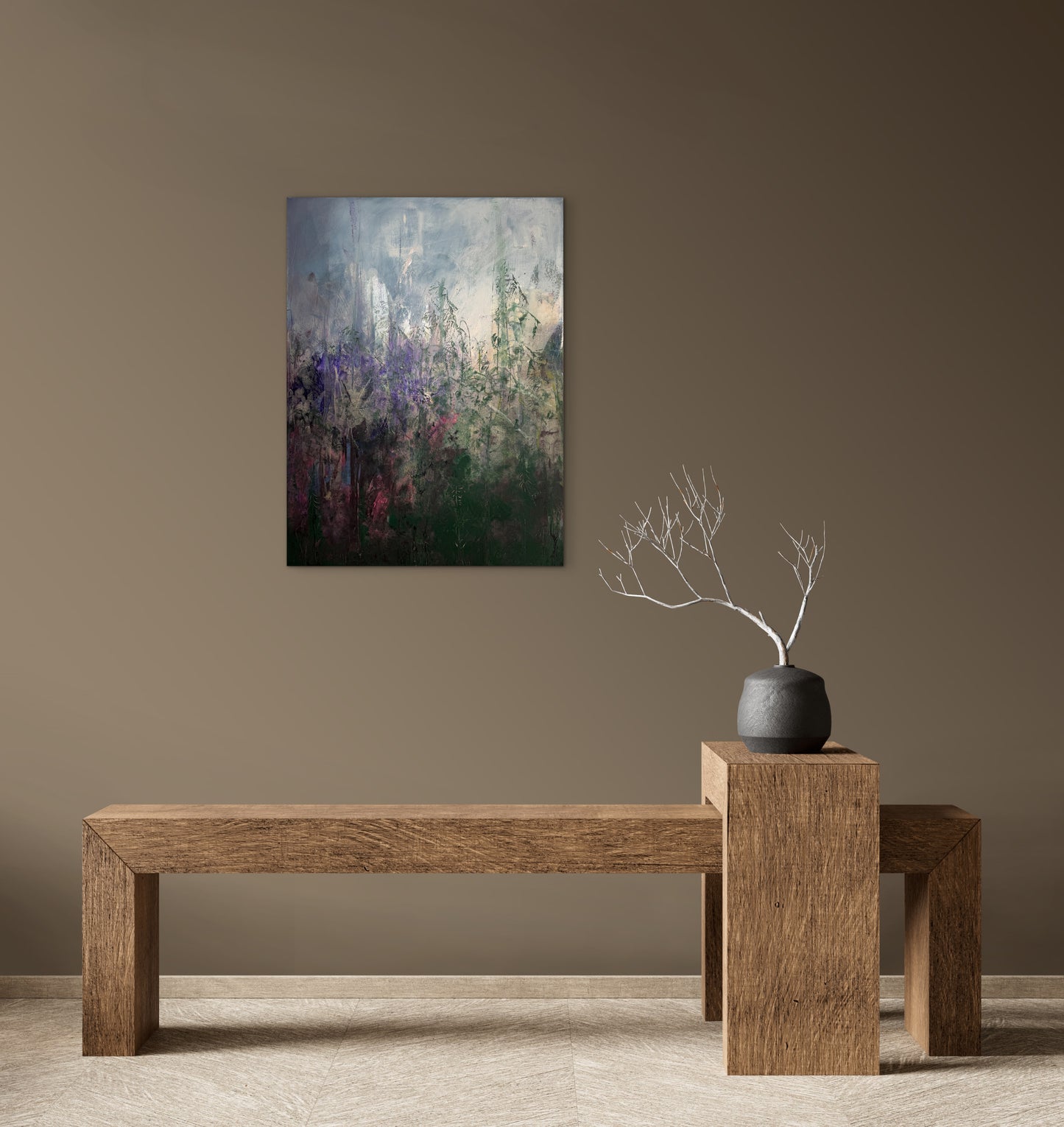 Wo Nebel tanzen und Hoffnung blüht - Gemälde Nr. 572