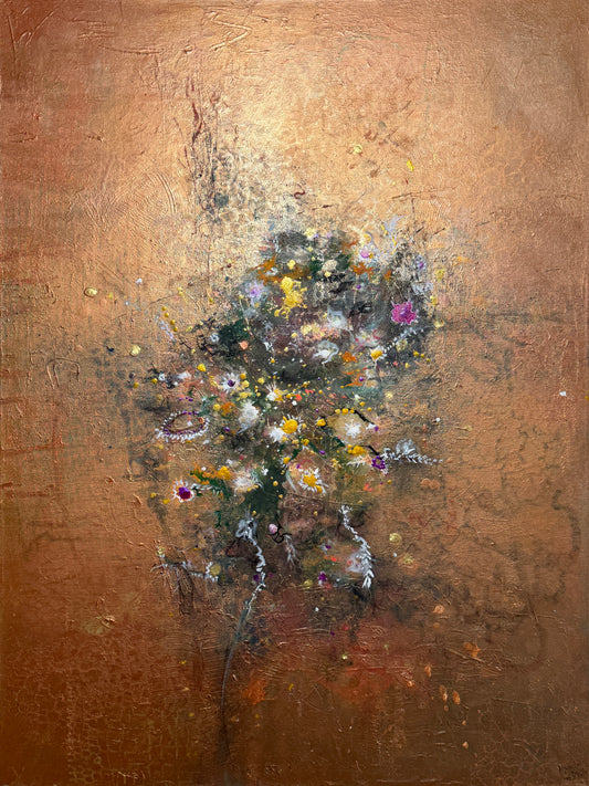 Goldene Stille - Gemälde Nr. 577 / zur Zeit in einer Ausstellung