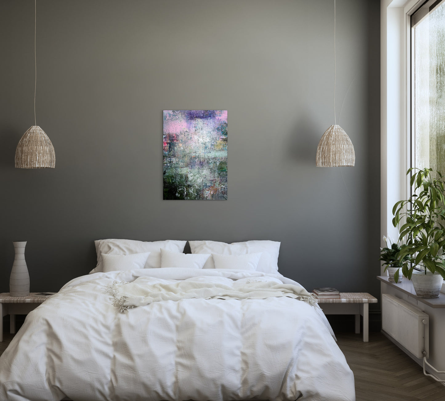 Zwischen Morgennebel und Erinnerung - Gemälde Nr. 602