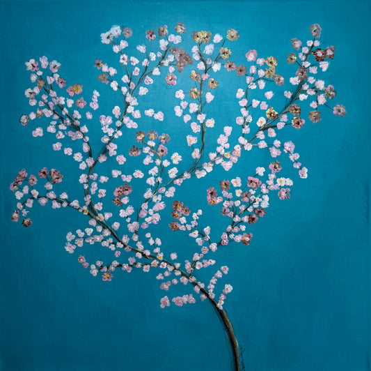 Zweig im Schwebezustand - Gemälde Nr. 186