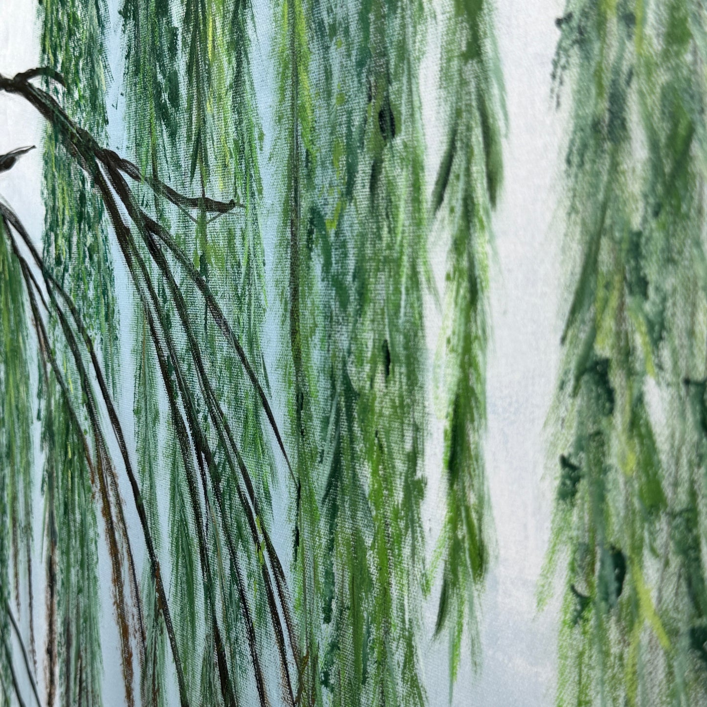 Weidenschlaf im Morgenlicht - Gemälde Nr. 235