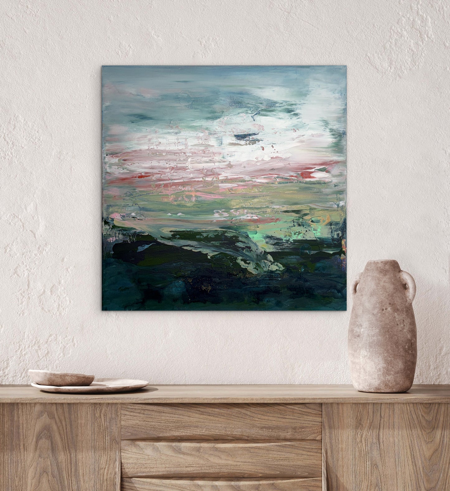 Dort, wo die Nebelgeister wandeln - Gemälde Nr. 564