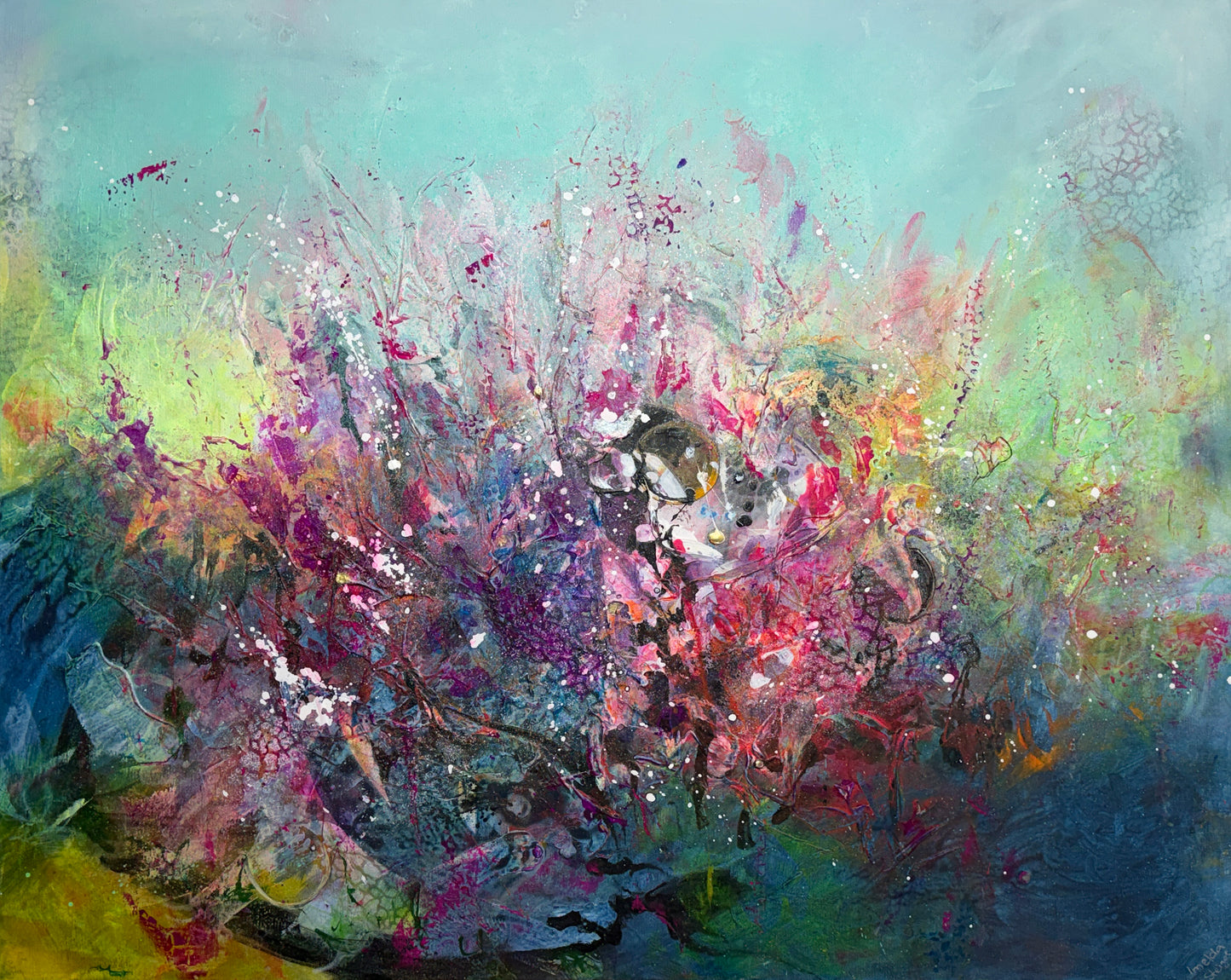 Fluide Welten - sichtbar und unsichtbar - Gemälde Nr. 571