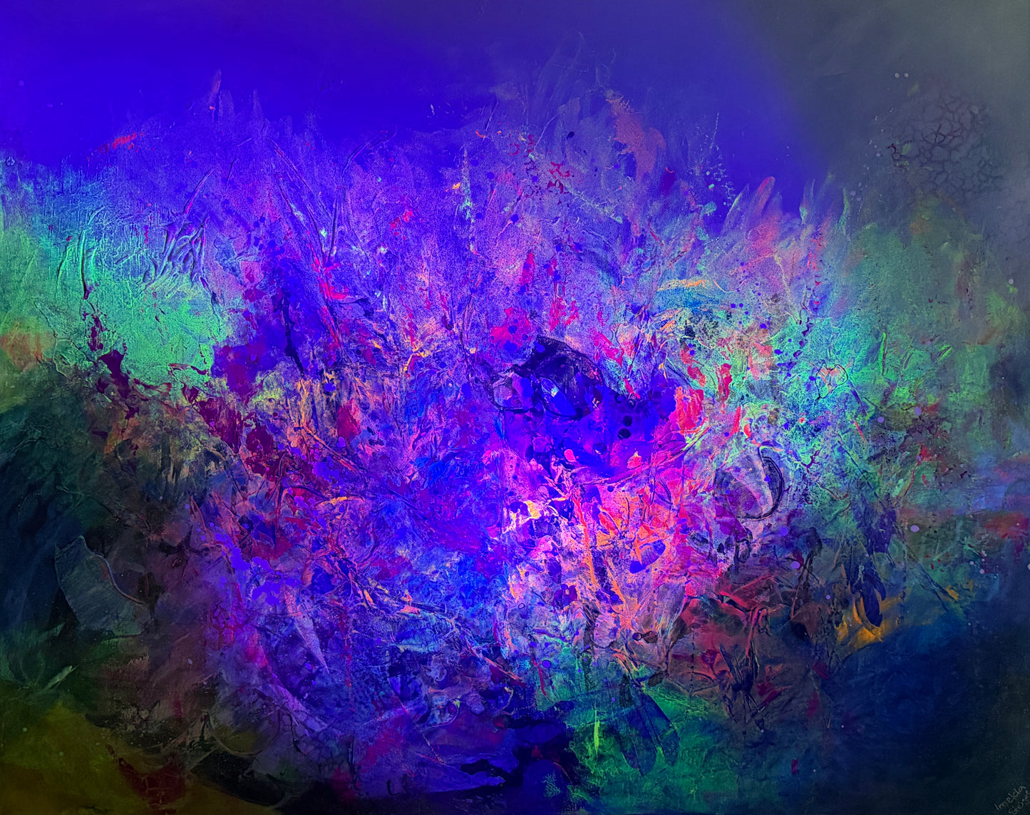 Fluide Welten - sichtbar und unsichtbar - Gemälde Nr. 571