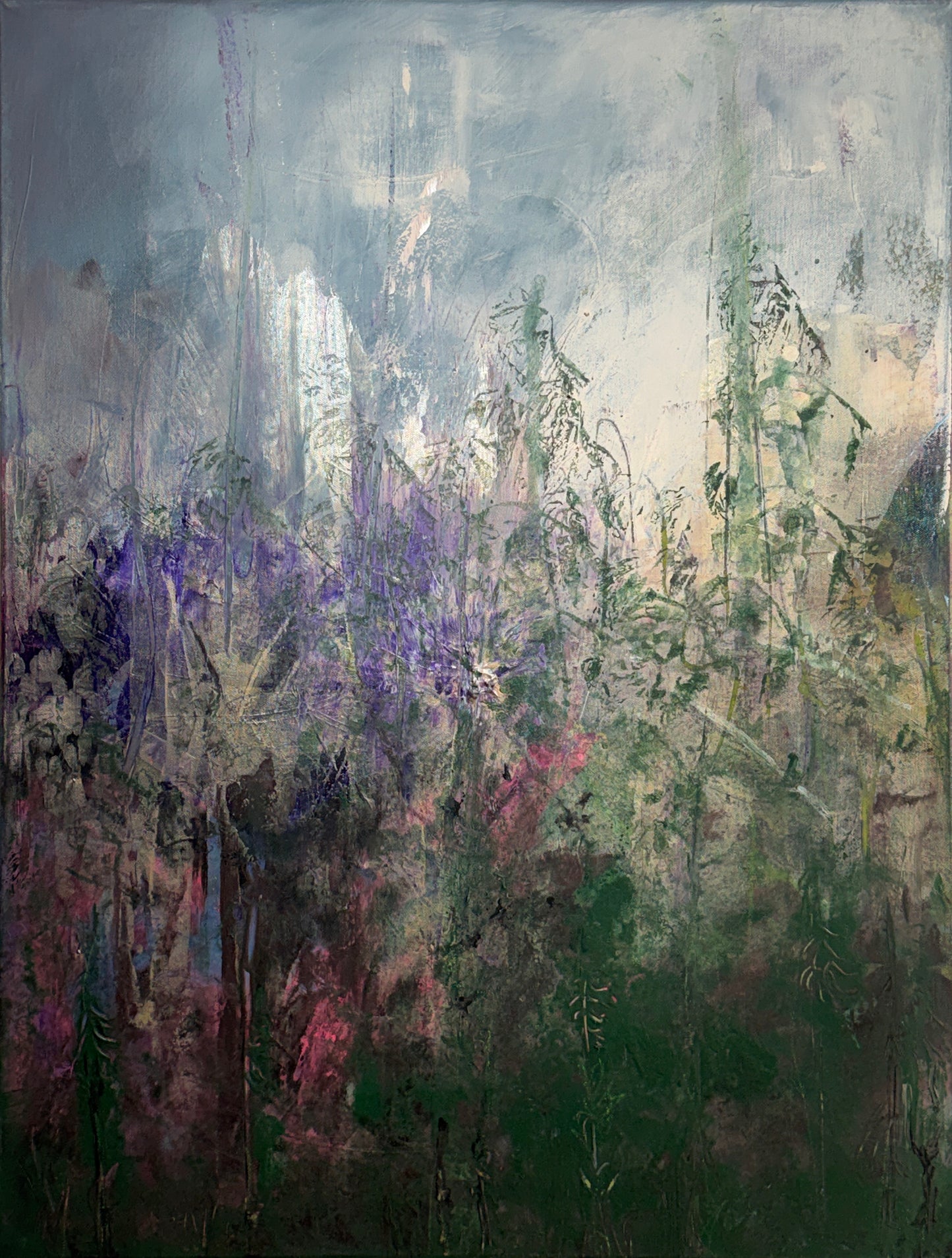 Wo Nebel tanzen und Hoffnung blüht - Gemälde Nr. 572