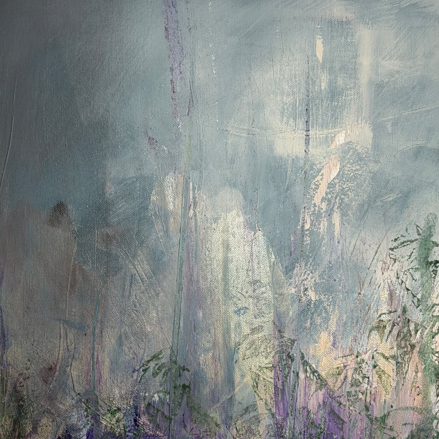 Wo Nebel tanzen und Hoffnung blüht - Gemälde Nr. 572