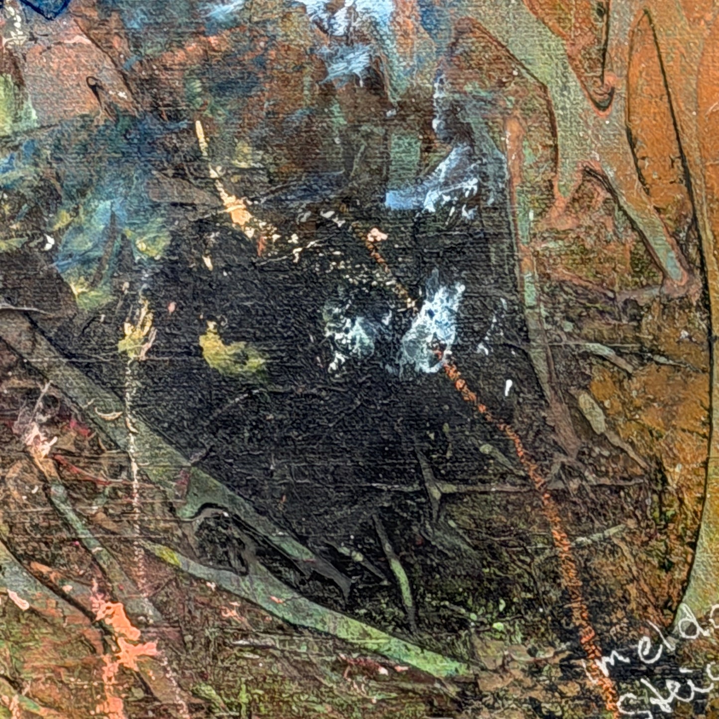 Wo das Licht Spuren hinterlässt - Gemälde Nr. 578 Infolge Ausstellung im Moment nicht verfügbar