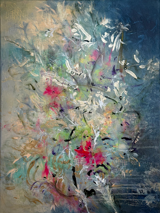 Verwildertes Blühen - Gemälde Nr. 580