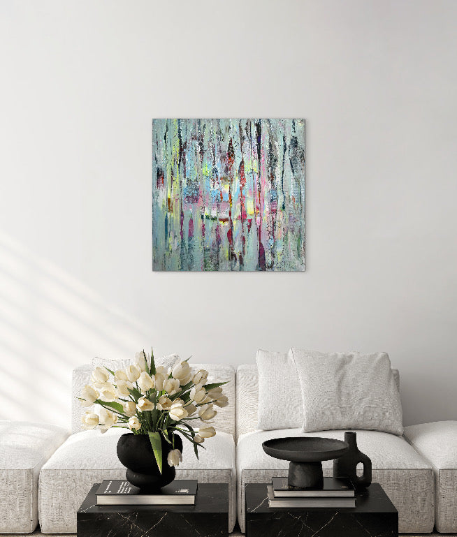 Regen schreibt Geschichten - Gemälde Nr. 591