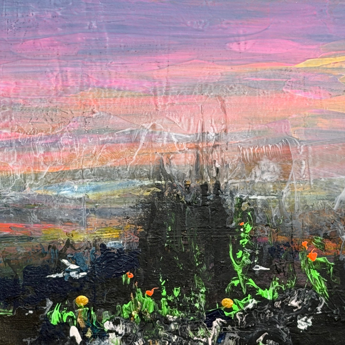 Blüten nach dem Brand - Gemälde Nr. 593