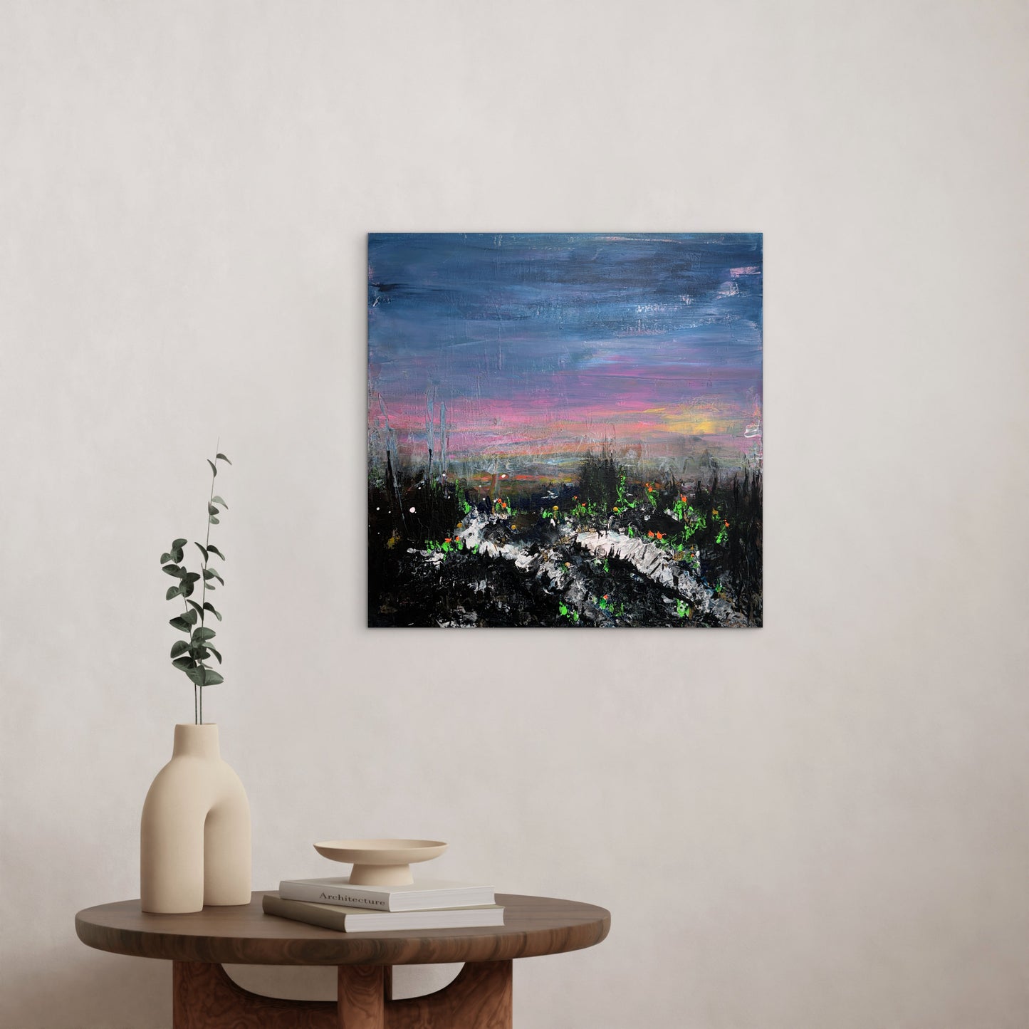 Blüten nach dem Brand - Gemälde Nr. 593