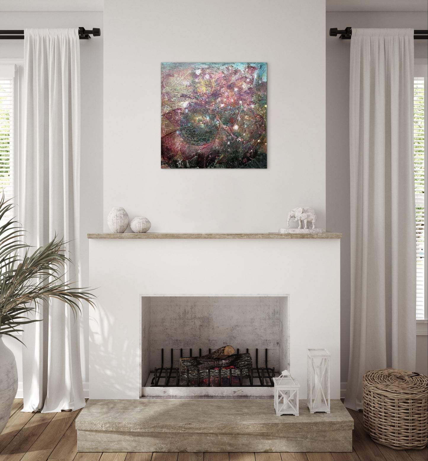 Zwischen Blüte und Sternenstaub - Gemälde Nr. 598