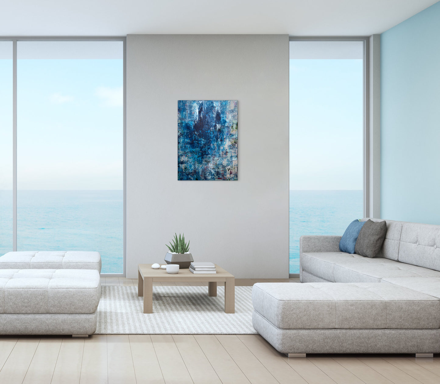 Im Atem des Blaus - Gemälde Nr. 601