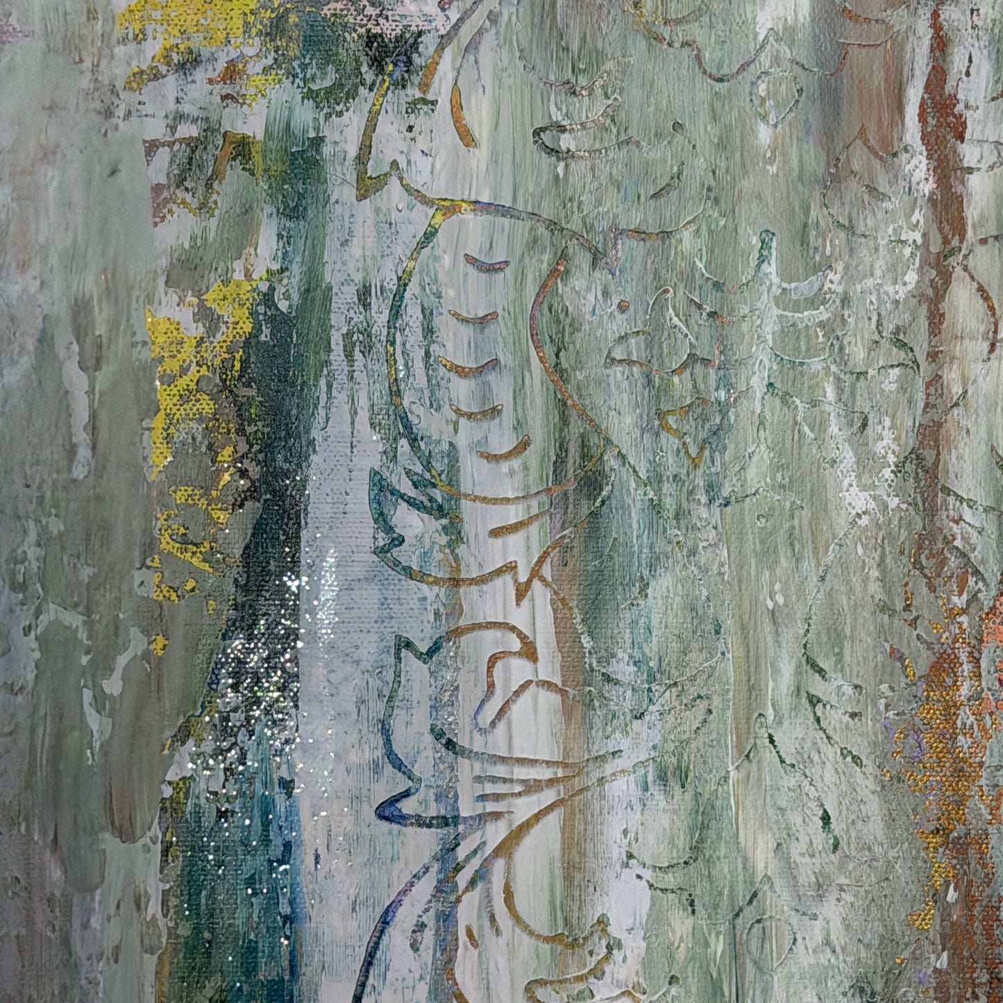 Die Erinnerung der Bäume / Verwehte Lichtung - Gemälde Nr. 604/2