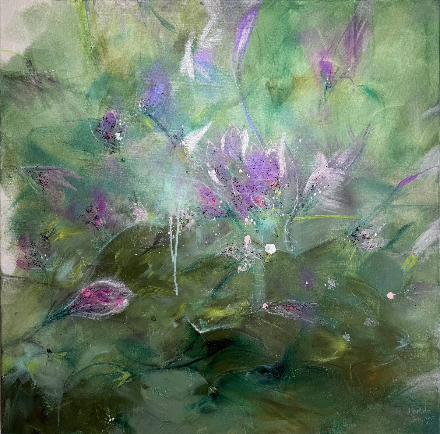 Magnolien im Morgenlicht - Gemälde Nr. 624 / zur Zeit in einer Ausstellung