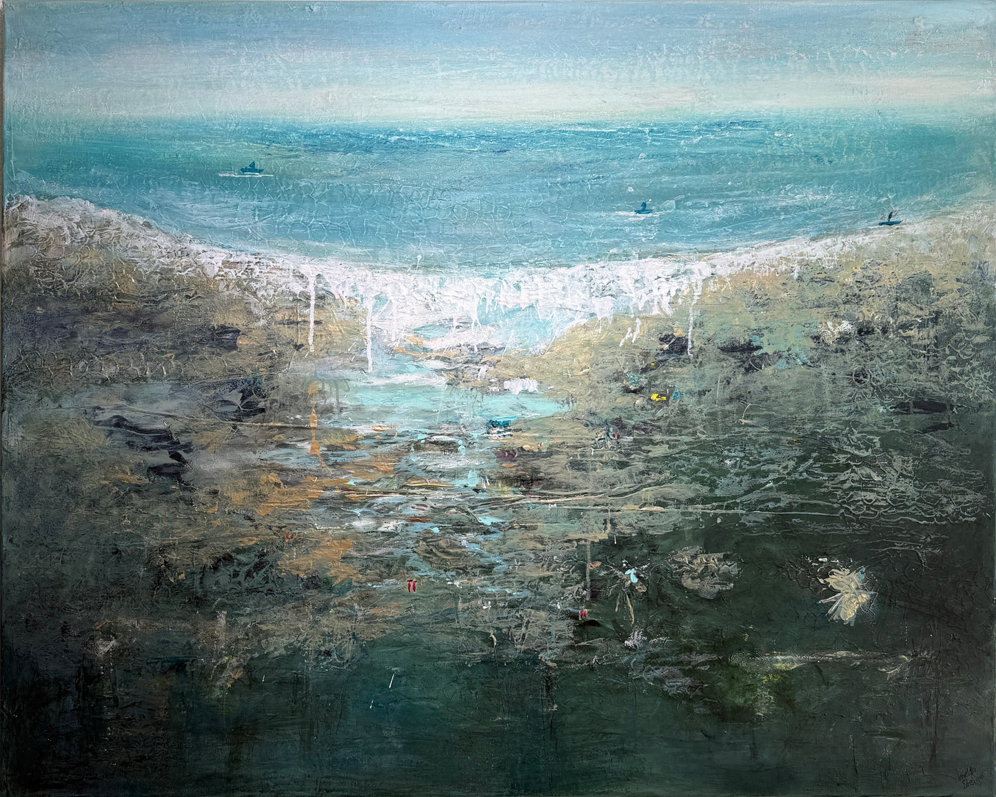 Lagune der Stille - Gemälde Nr. 625 / zur Zeit in einer Ausstellung