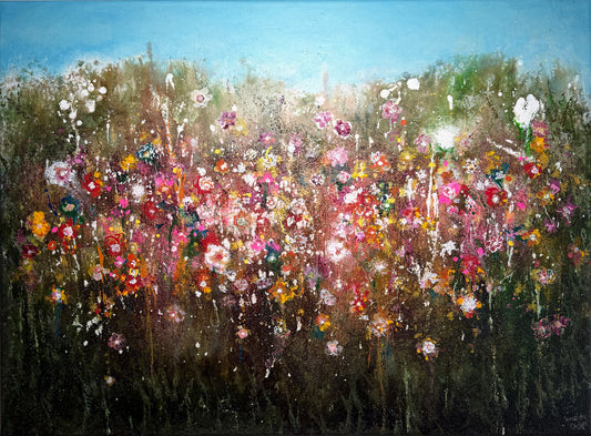 Blumenwiese 2 - Gemälde Nr. 636