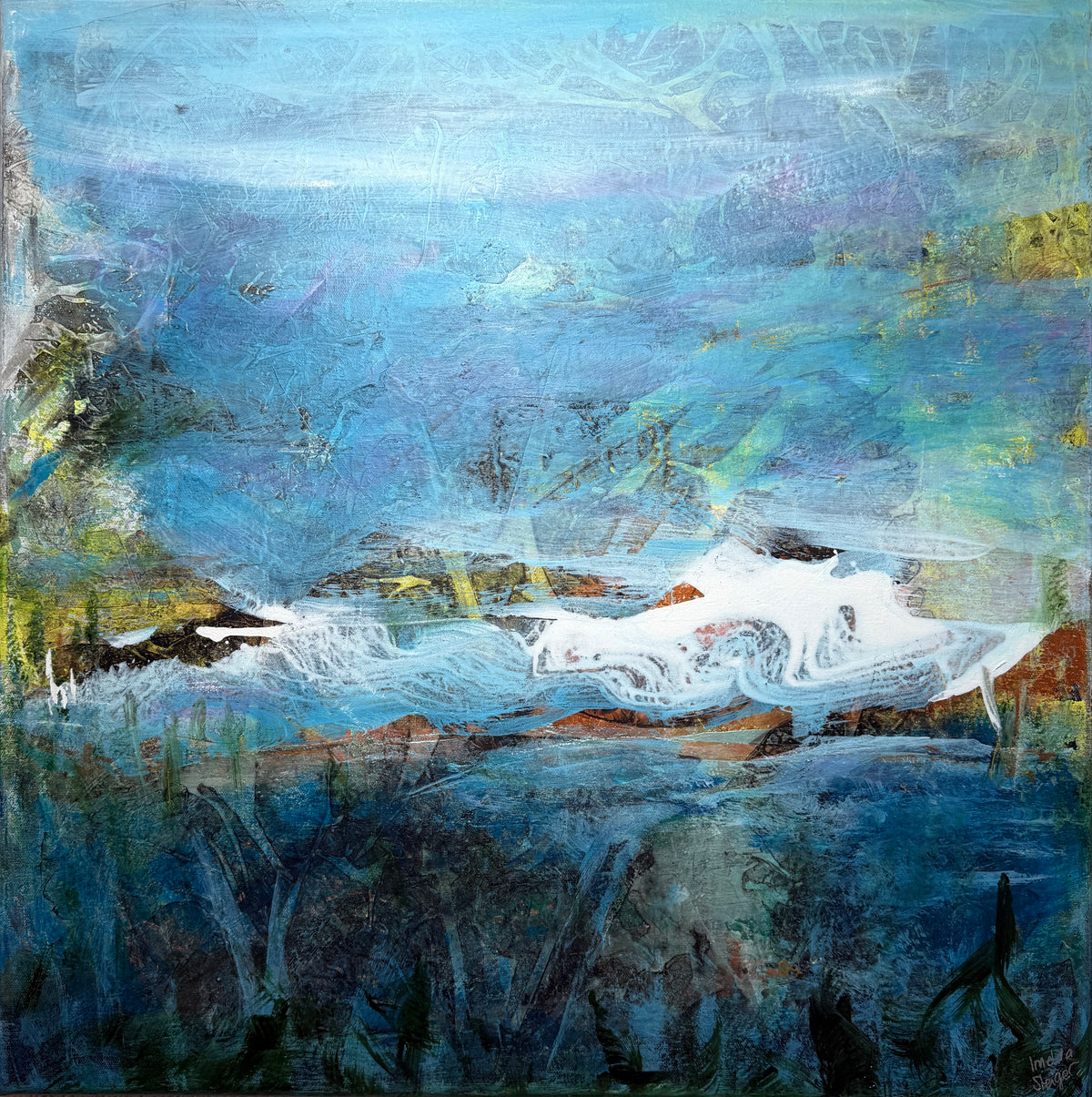 Zwischen Himmel und Tiefe - Gemälde. Nr. 648